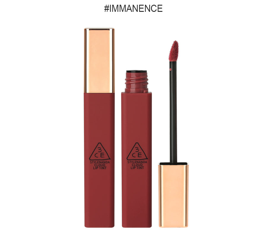 ((3CE Crazy Clearance))3CE Cloud Lip Tint #Immanence (4g) 3 CONCEPT EYES 雲朵唇釉 鐵鏽紅色Exp:2024.3.10
