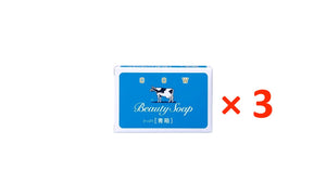 ((BULK SALE)) COW Beauty Soap (Blue- Refresh) 85g × 3 日本COW牛乳石鹼共进社香皂三入（藍盒-清爽茉莉）