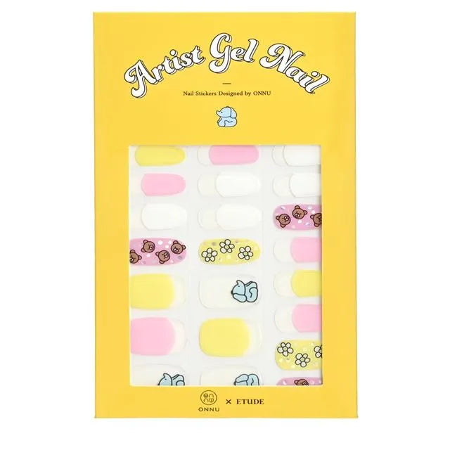 ((Crazy Clearance))ETUDE HOUSE Artist Gel Nail Sticker - ONNU x ETUDE No. 1 (1 set) 愛麗小屋玩色美甲凝膠指甲貼紙 #1