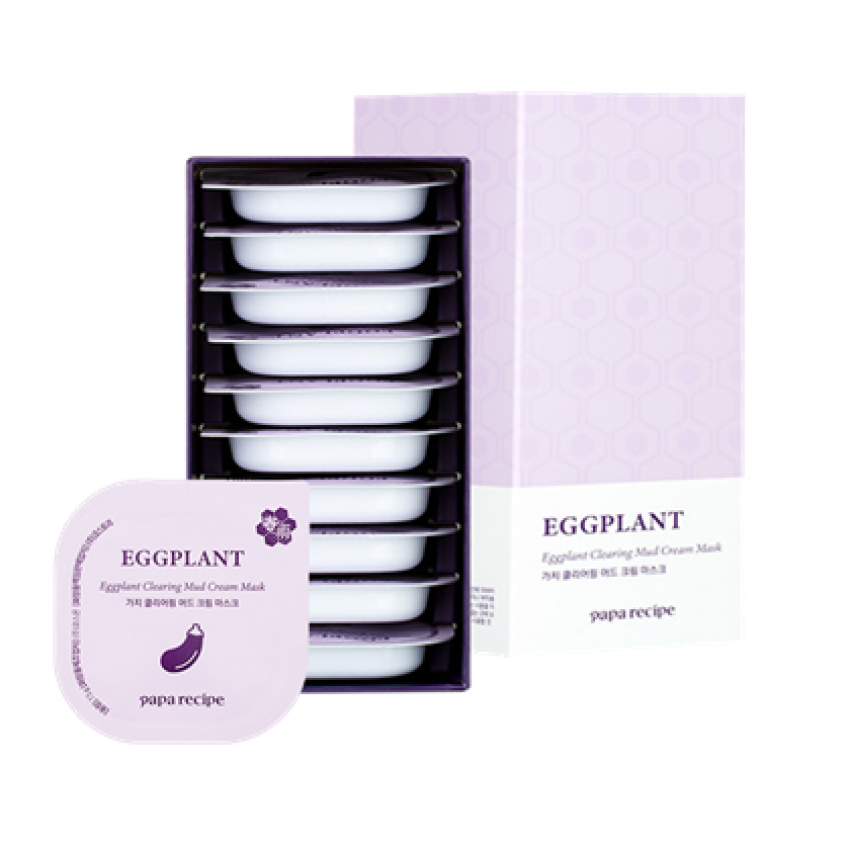 ((Crazy Clearance)) PAPA RECIPE Eggplant Mud Cream Mask (10 packs) 春雨茄子泥膜 x 2 Exp:2023.04.23