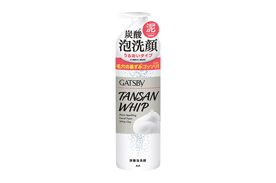 GATSBY Tansan Whip- Micro Sparkling Facial Foam White Clay (200g) 碳酸泡沫洗面奶