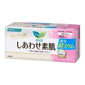 LAURIER Super Slim Sanitary Pads- 20.5cm Daytime with wings (24pcs) 花王 超薄日用卫生棉 羽翼 (24入)