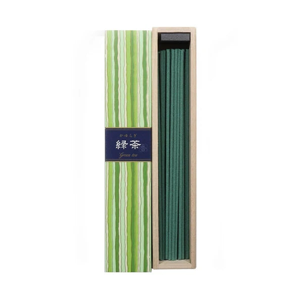 NIPPONKODO Incense Kayuragi Green Tea Sticks 40 Sticks