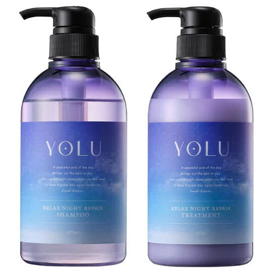 ((Combo Set))YOLU Relax Night Repair Shampoo (475ml) + Treatment (475ml)
