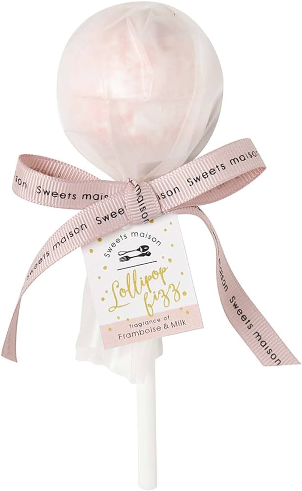 SWEETS MAISON Lollipop Fizz Raspberries & Milk (40g)