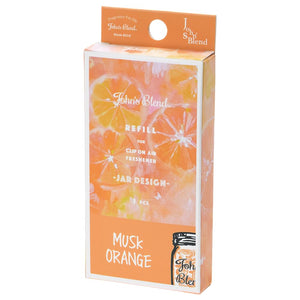 JOHN'S BLEND Refill for Clip-on Air Freshener- Musk Orange
