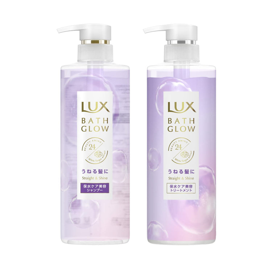 LUX Bath Glow Shampoo + Conditioner- Straight& Shine (400g x 2) ラックス バスグロウ ストレートアンドシャイン お試し容量ポンプペア