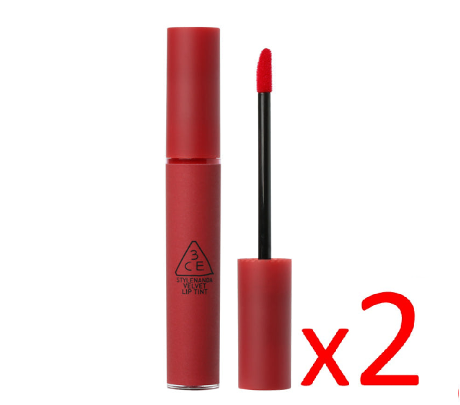 ((Buy 2 for $10.99))3CE Velvet Lip Tint #Private 3 CONCEPT EYES 絲絨唇釉冷調桃紅- Exp:2023.08.25