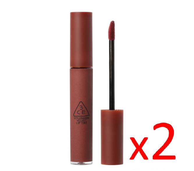 ((Buy 2 for $10.99))3CE Velvet Lip Tint #Taupe 3 CONCEPT EYES 絲絨唇釉磚紅色 EXP:2023.09.26