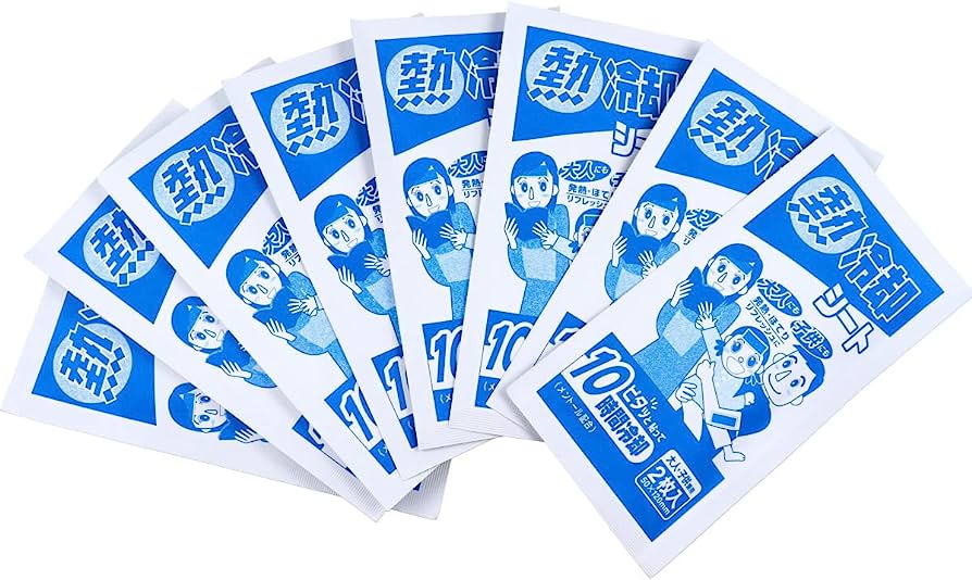 MATOMETOKU Heat Cooling Sheets for Adults and Children (16 Sheets) 熱冷却シート 大人・子供兼用