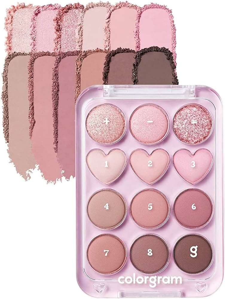 COLORGRAM Pin Point Eyeshadow Palette- 02 Pink+Mauve=♥