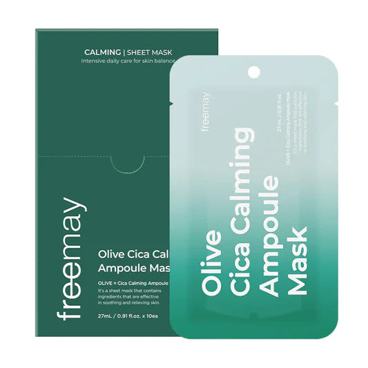 FREEMAY Green Heartleaf Ampoule Mask (27ml x 10)