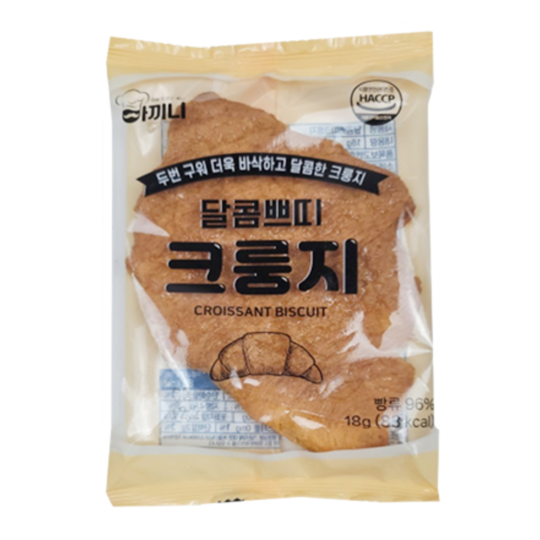 Croissant Biscuit (18g) 아끼니 달콤쁘띠 크룽지 BBD. 2025.04.10