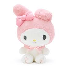 SANRIO Plush Toy- My Melody M (22 x 15 x 28.5cm) 三丽鸥 美乐蒂头戴蝴蝶结公仔 M