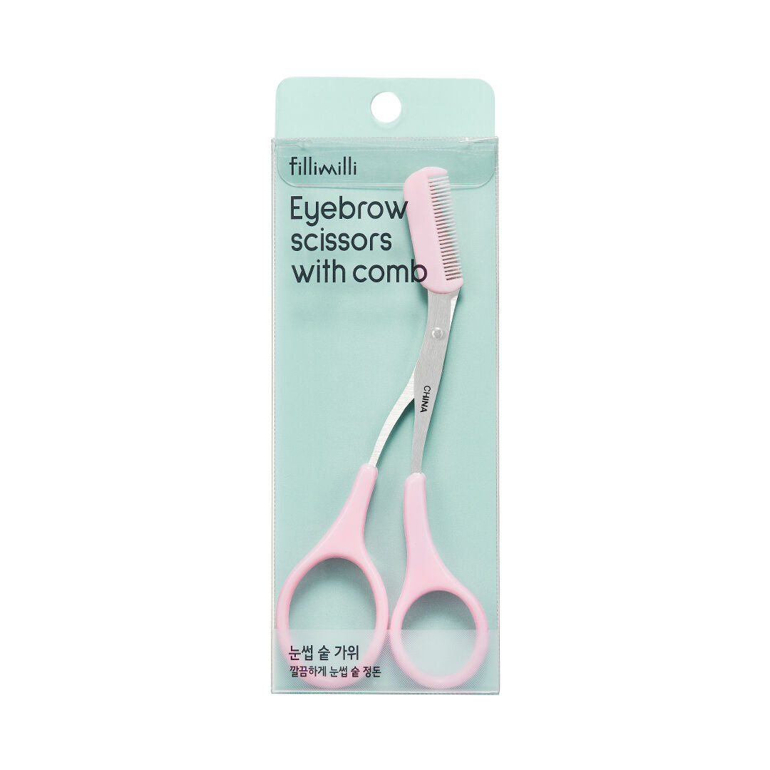 FILLIMILI Eyebrow Scissors With Comb 필리밀리 눈썹숱가위