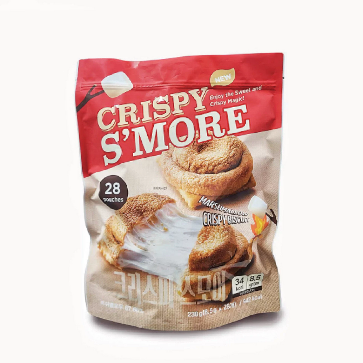 Crispy S,more (238g)低糖低卡棉花糖餅 BBD. 2027.04