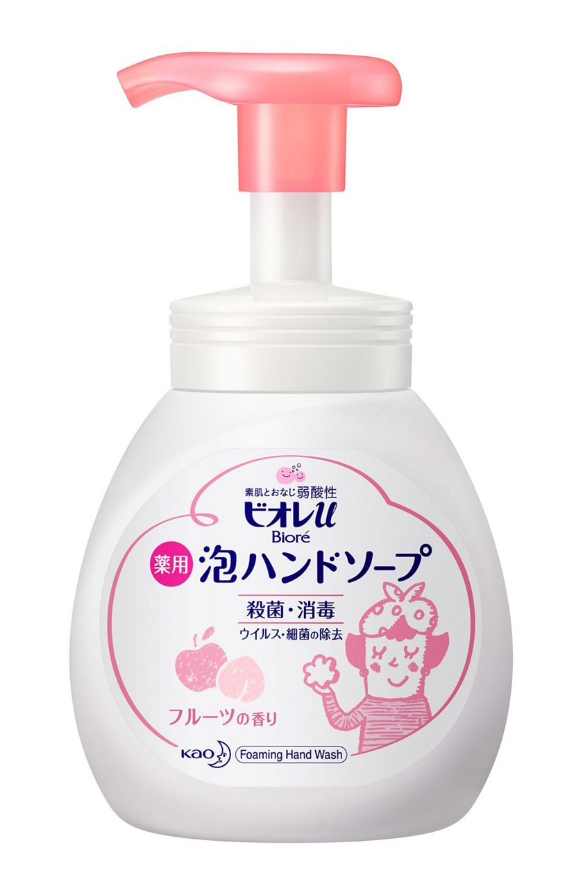 KAO BIORE U Foaming Hand Soap- Fruit (240ml) ビオレｕ　泡ハンドソープ　フルーツ　ポンプ