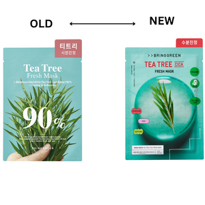 BRING GREEN Tea Tree CIca Fresh Mask (10 x 20g) [글로벌용] 브링그린 티트리시카프레시마스크10매
