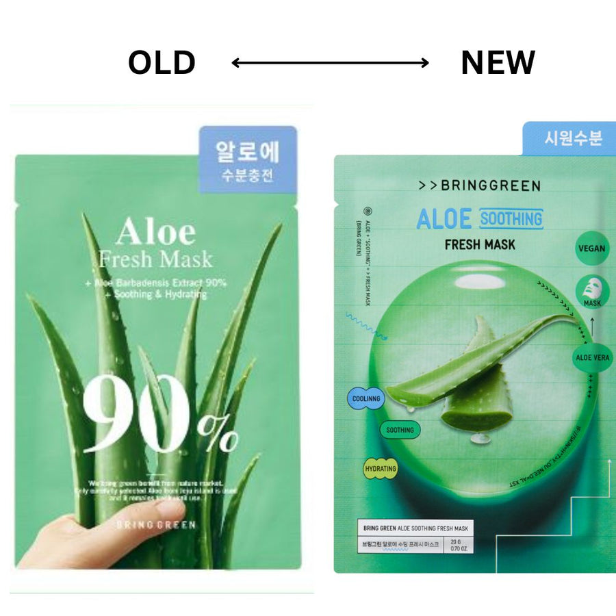 BRING GREEN Aloe 90% Fresh Mask (10 PCS)