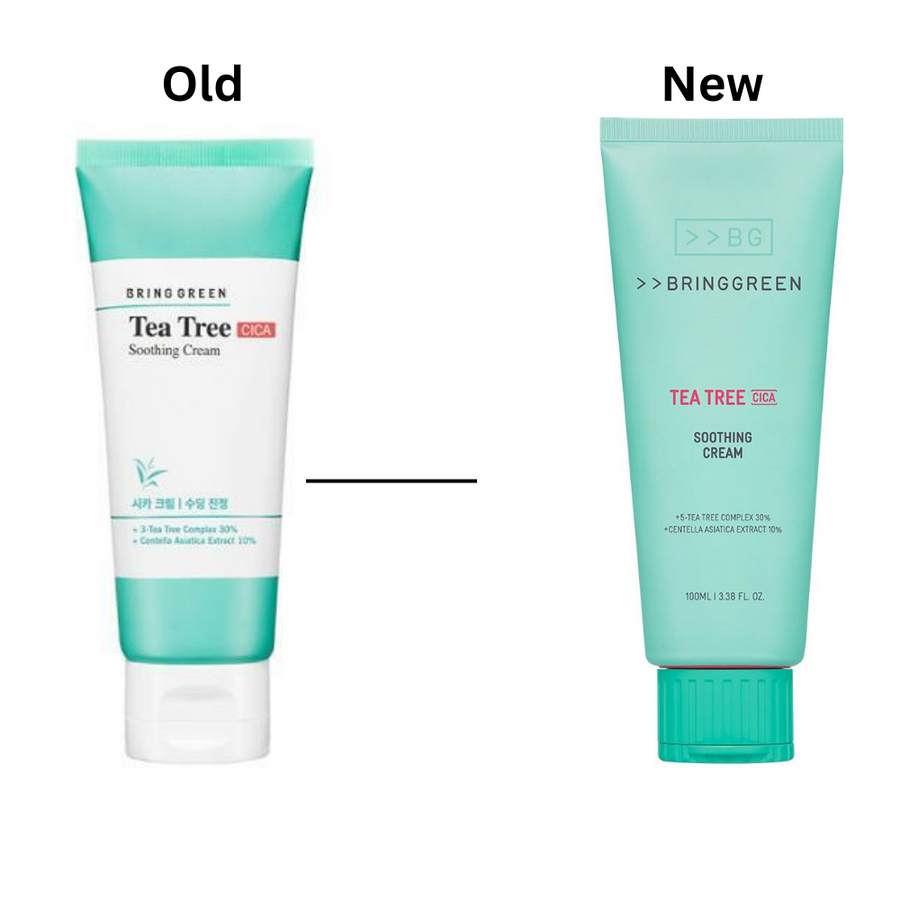 BRING GREEN Tea Tree Cica Soothing Cream (100ml) 브링그린 티트리 시카 수딩 크림