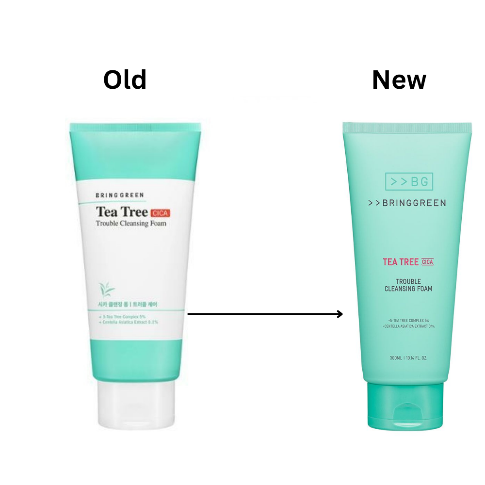 BRING GREEN Tea Tree Cica Trouble Cleansing Foam (300ml) 티트리 시카 트러블 클렌징 폼