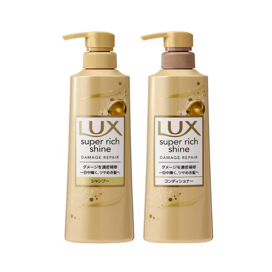 LUX Super Rich Shine Shampoo + Conditioner- Damage Repair (400g x 2)