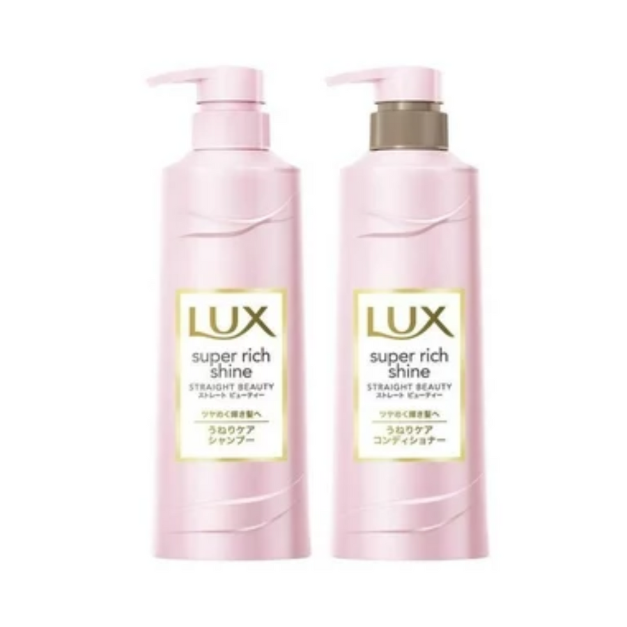 LUX Super Rich Shine Shampoo + Conditioner- Straight Beauty (400g x 2)
