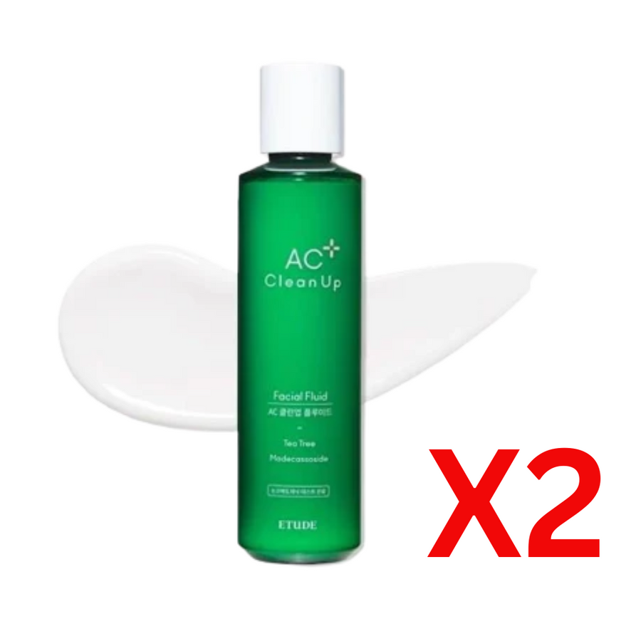 ((BOGO)) ((2020 NEW)) ETUDE HOUSE AC Clean Up Facial Fluid (180ml) ETUDE HOUSE 茶樹乳液EXP:2025.02.16