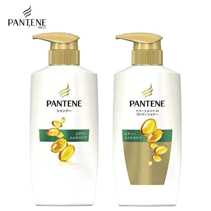 P & G Pantene Air Volume Care- Shampoo + Conditioner- Moisture (270ml +270g) パンテーン エアリーふんわりケア お試しポンプ 2ステップ