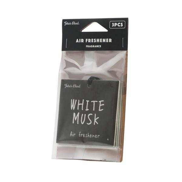 JOHN'S BLEND Logo Air Fresher Refill- White Musk (3pcs)