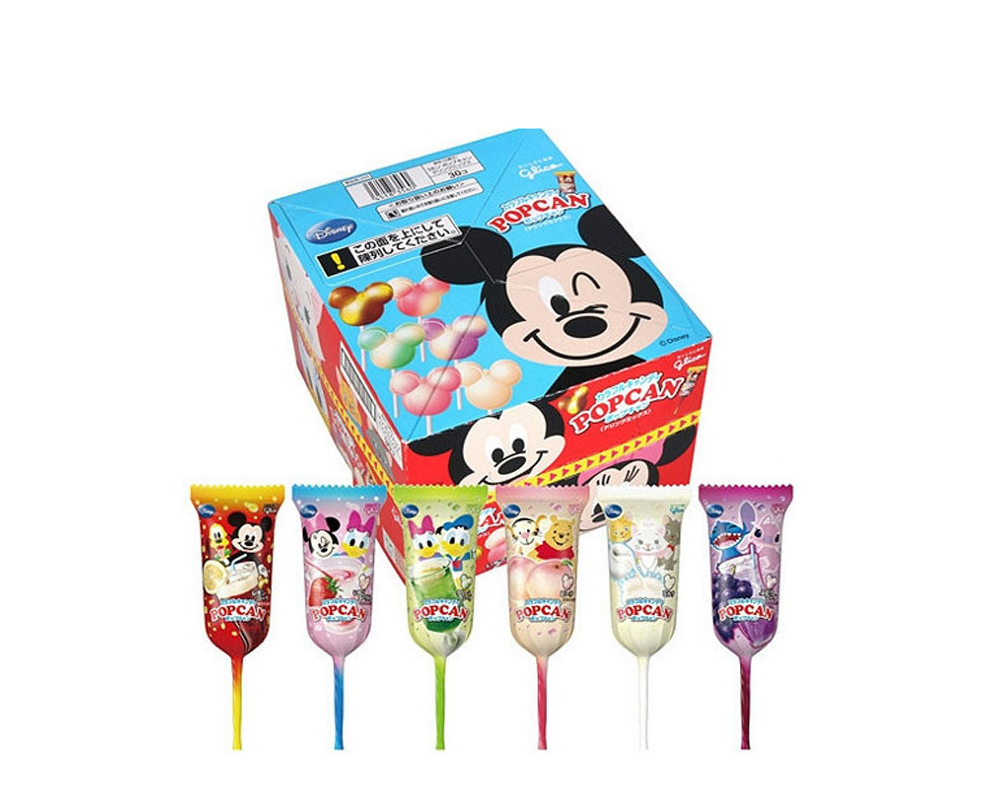 GLICO Popcan Disney Soda Lollipop- Mixed (30pcs/ box)格力高 米奇頭 棒棒糖 (30 支) Expiry Date:2024.06
