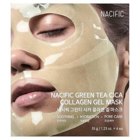 NACIFIC Green Tea Cica Collagen Gel Mask (4ea)