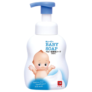 QP Baby Foaming Body Soap Pump-Original/Moisturizing/Soap Fragrance (400ml) 日本牛乳石碱宝宝全身用泡沫沐浴液-(400ml)