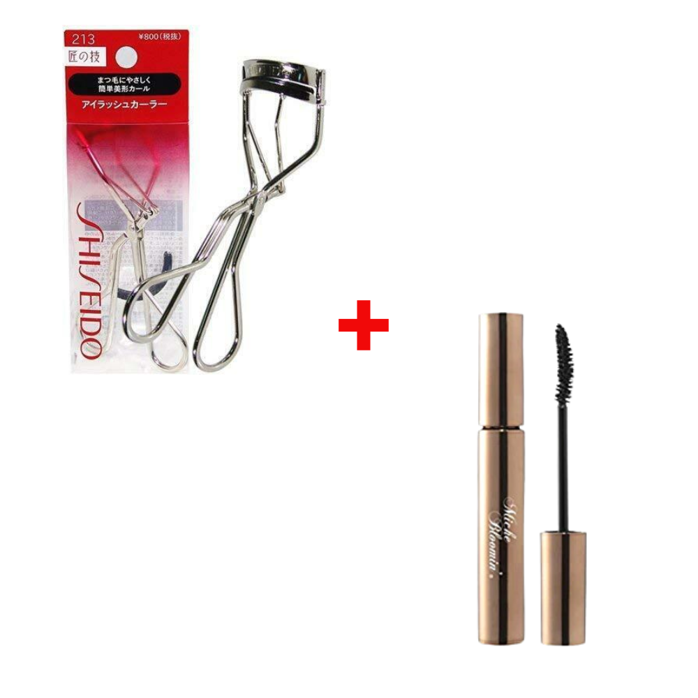 ((Crazy Clearance)) MICHE BLOOMIN Mascara- Pure Black+SHISEIDO Eyelash Curler 213 (1pc)