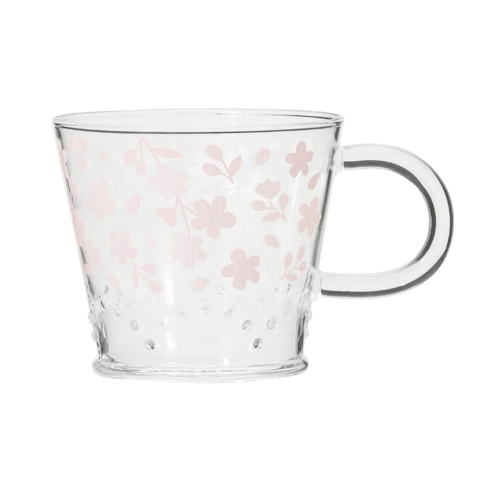 STARBUCKS 2023 Sakura Limited Color Changing Heat Resistant Glass Mug (355ml) 星巴克2023櫻花限定第二弹樱花透明玻璃杯