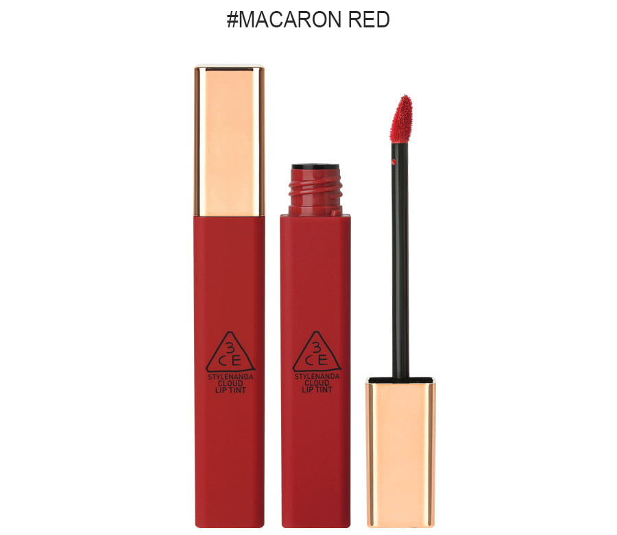 ((3CE Crazy Clearance))3CE Cloud Lip Tint #Macaron Red (4g) 3 CONCEPT EYES 雲朵唇釉 馬卡龍正紅色 EXP:2023.11.16