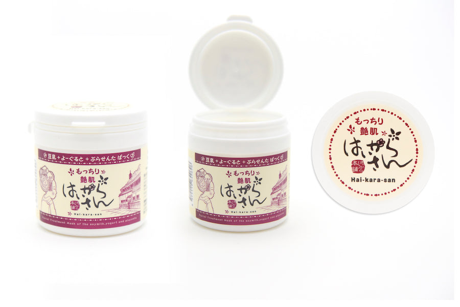 ((Crazy Clearance)) HAIKARASAN Soymilk Yogurt Face Mask Pack Moist Type (150g) x 3