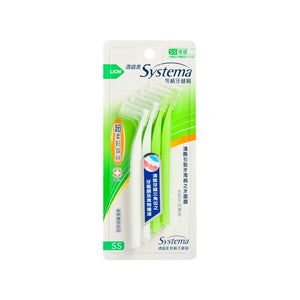 LION Systema Interdental Brush - 8 pcs 獅王適齒美超極細軟尖毛长柄牙缝刷