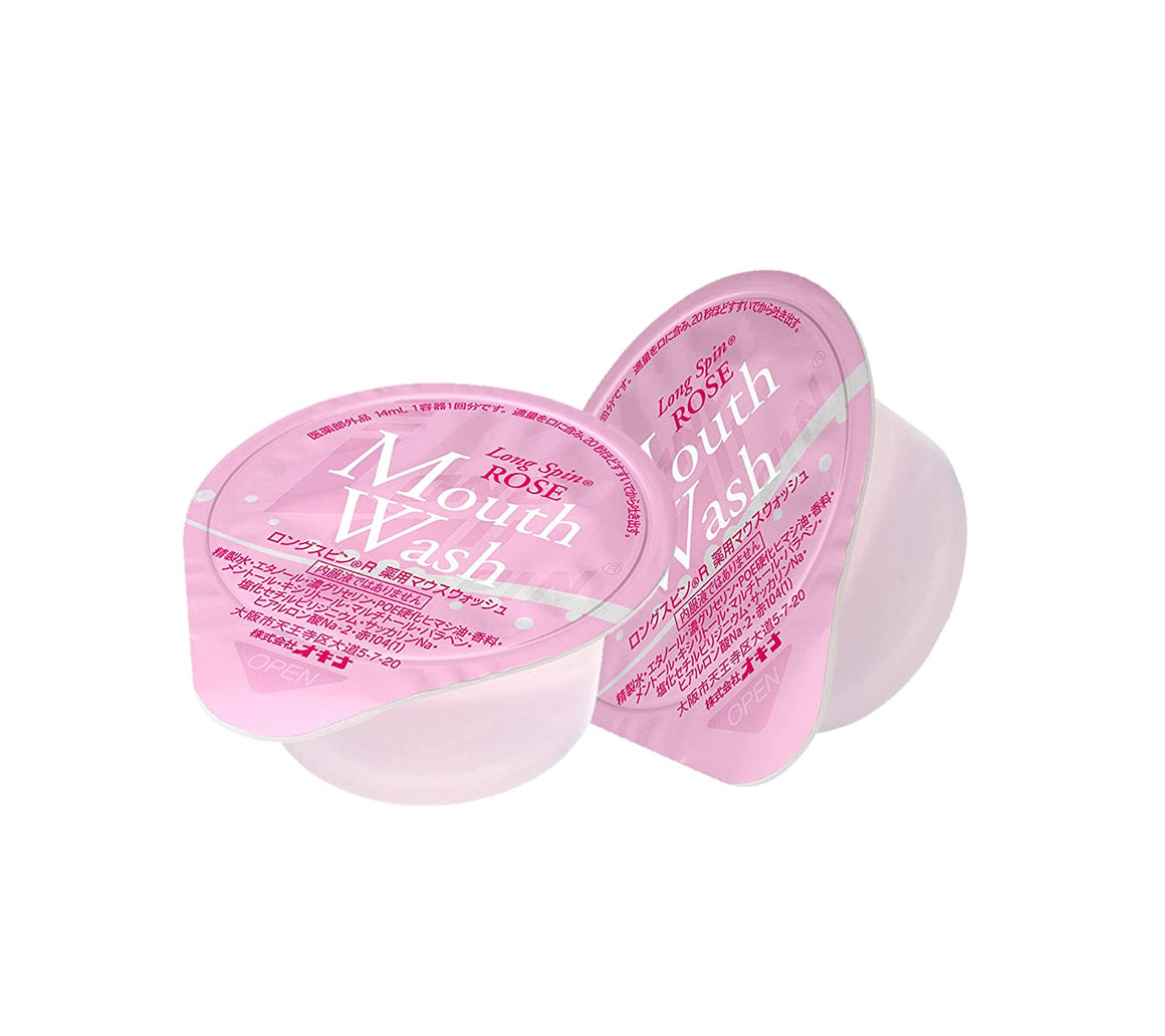 ((Crazy Clearance))OKINA Long Spin Mouth Wash- Rose (Single Capsule- 14ml) 日本Okina Mouthwash 便攜顆粒裝漱口水- 玫瑰味