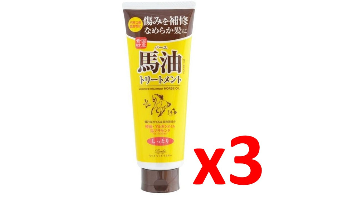 ((Crazy Clearance)) C-ROLAND Loshi Moisture Treatment Horse Oil (270g) x 3