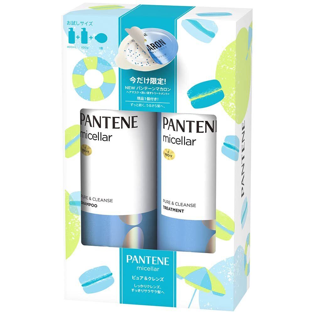P & G PANTENE Shampoo + Treatment (400ml + 400g) 2 options P&G  潘婷洗护套装 送马卡龙发膜1个(2种可选)