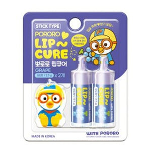 PORORO Loopy Lip Cure- Grape (2.5g x 2)