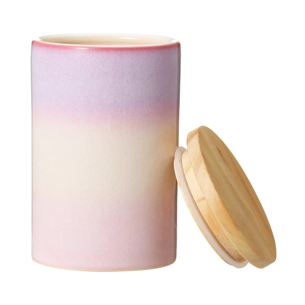 STARBUCKS 2023 Sakura Limited HAGI Wood Lid Canister Gradation 星巴克2023櫻花限定第二弹收纳罐