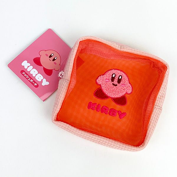 KIRBY- Mesh Pouch- (2 options) 星之卡比 化妆包(2种颜色可选)