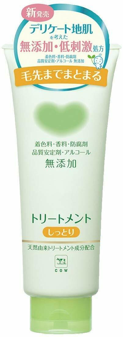 ((Crazy Clearance))COW Mutenka Additive Free Treatment (180g) - 2 types 牛乳石鹼共进社低刺激無添加溫和潤髮乳 - 兩種可選