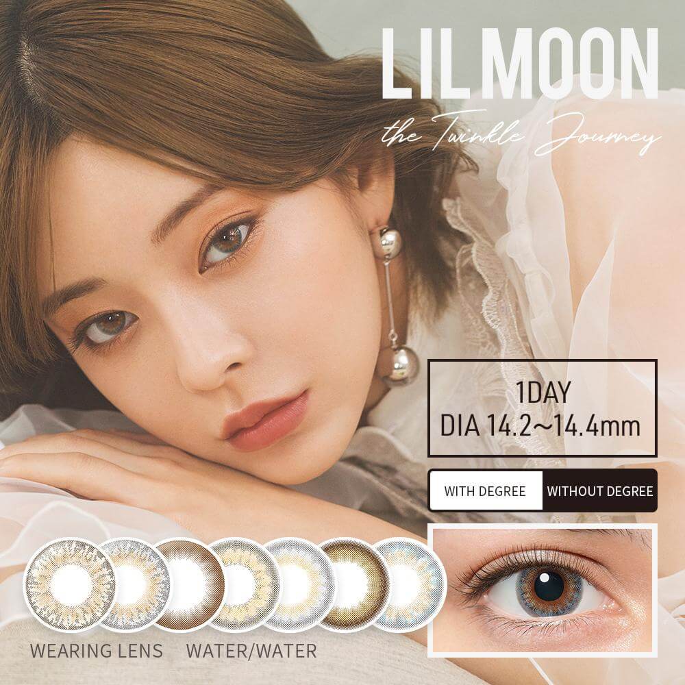 LIL MOON Daily; BC/8.6mm; DIA/14.4mm; 10pcs/Box (Water Water )