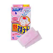 KOBAYASHI Cooling Gel Sheet for Infants (16pcs/pack) 小林嬰兒退熱貼粉紅盒