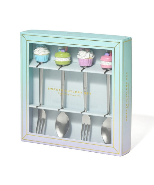 FRANCFRANC Sweet Cutlery Set- Green (4 pcs) スイーツカトラリーセット マルチ