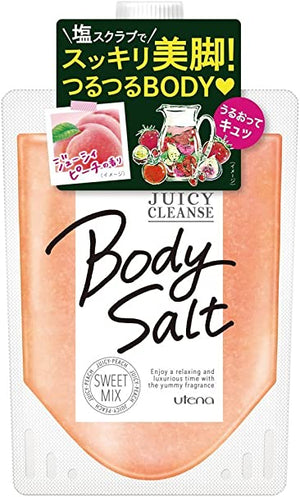 UTENA Juicy Cleanse Body Salt Sweet Mix (300g) 佑天蘭身體磨砂膏- 香甜桃味ジューシィクレンズ　ボディソルト　スイートミックス