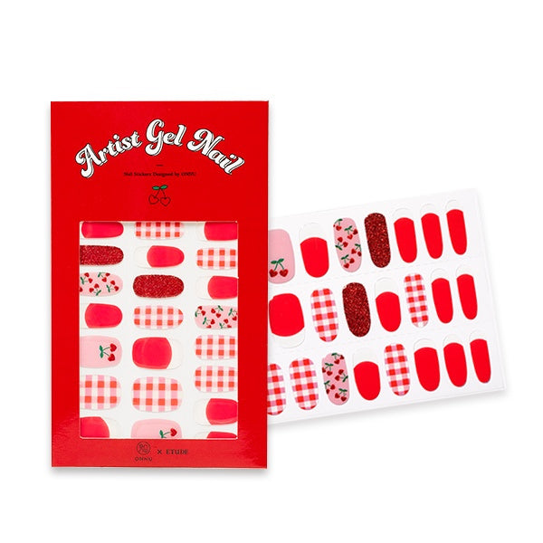 ((Crazy Clearance)) ETUDE HOUSE Artist Gel Nail Sticker - ONNU x ETUDE No. 2 (1 set) 愛麗小屋玩色美甲凝膠指甲貼紙 #2